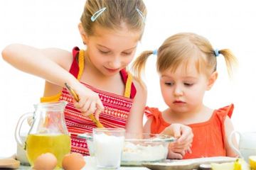 Children cooking